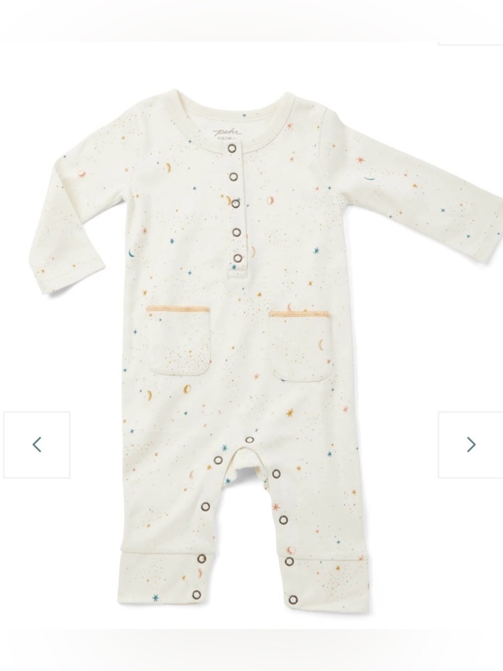 Pehr Cream Celestial Romper 3-6 months